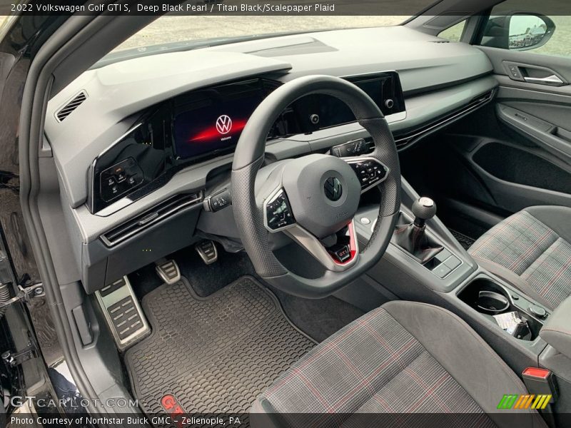  2022 Golf GTI S Titan Black/Scalepaper Plaid Interior