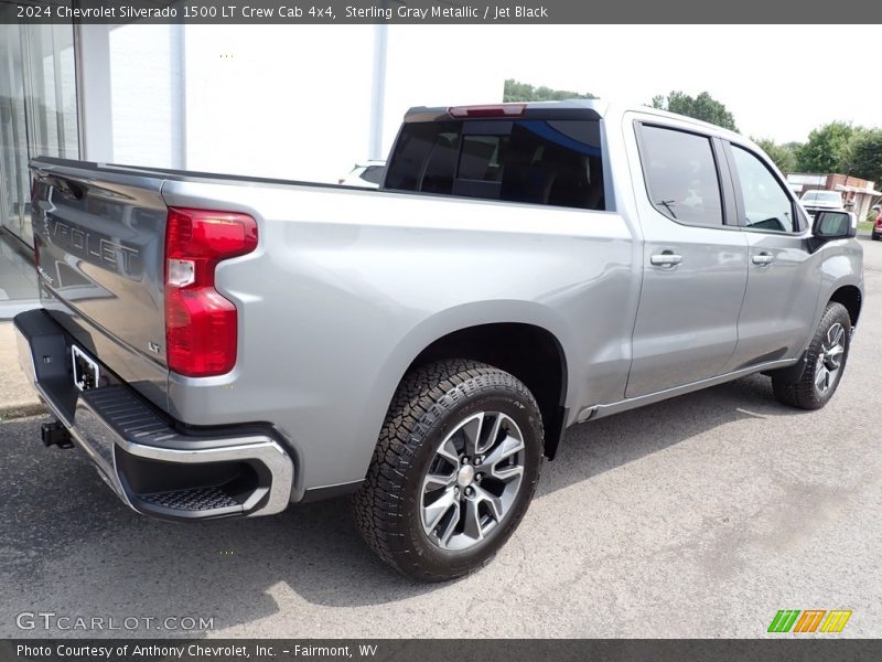 Sterling Gray Metallic / Jet Black 2024 Chevrolet Silverado 1500 LT Crew Cab 4x4