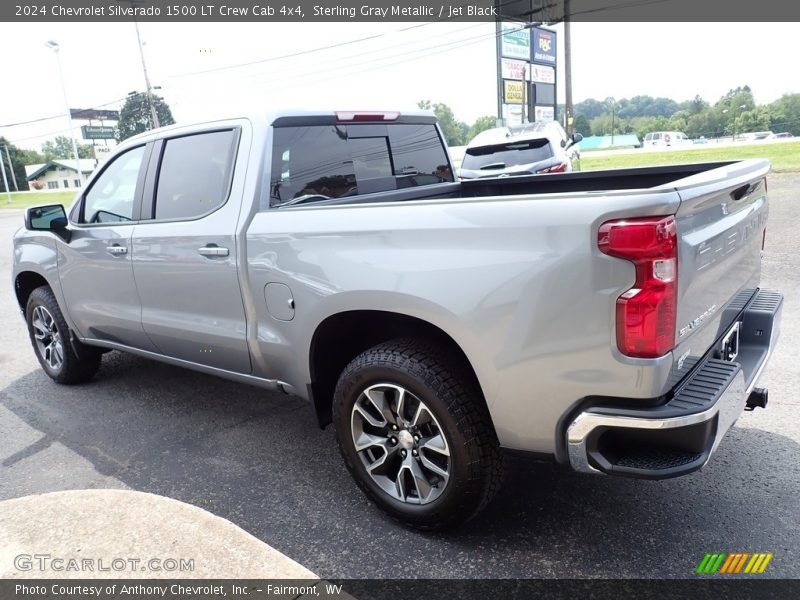 Sterling Gray Metallic / Jet Black 2024 Chevrolet Silverado 1500 LT Crew Cab 4x4