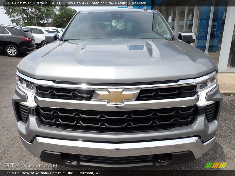 Sterling Gray Metallic / Jet Black 2024 Chevrolet Silverado 1500 LT Crew Cab 4x4