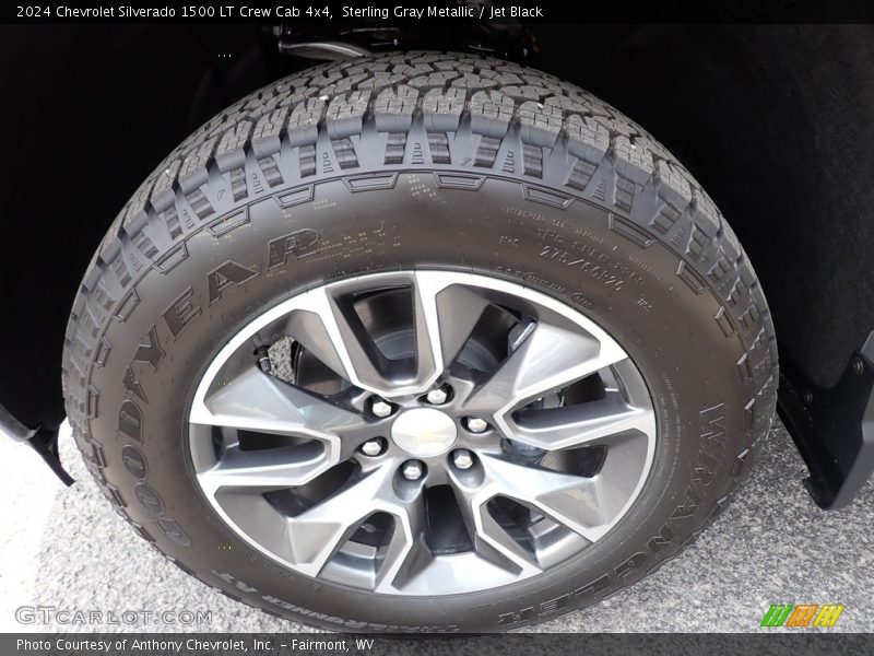 Sterling Gray Metallic / Jet Black 2024 Chevrolet Silverado 1500 LT Crew Cab 4x4