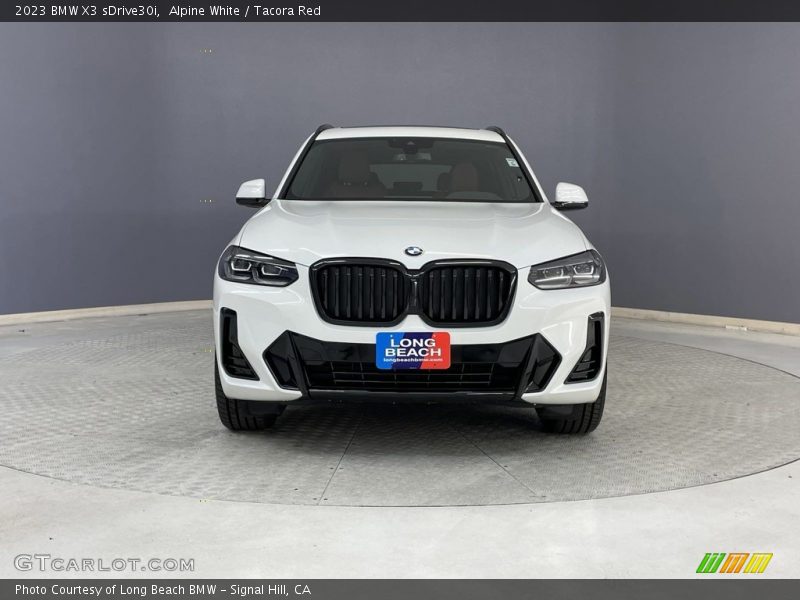 Alpine White / Tacora Red 2023 BMW X3 sDrive30i