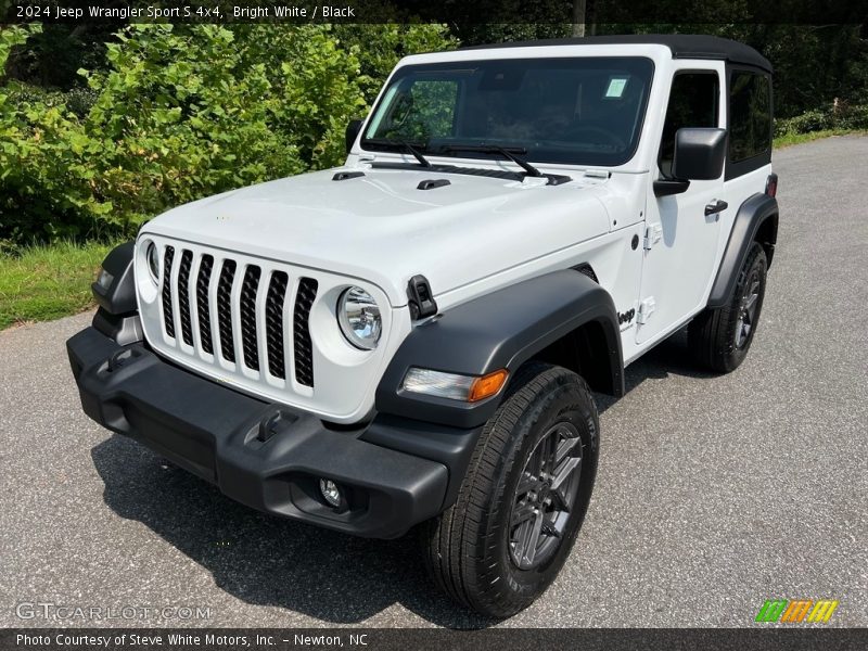 Bright White / Black 2024 Jeep Wrangler Sport S 4x4