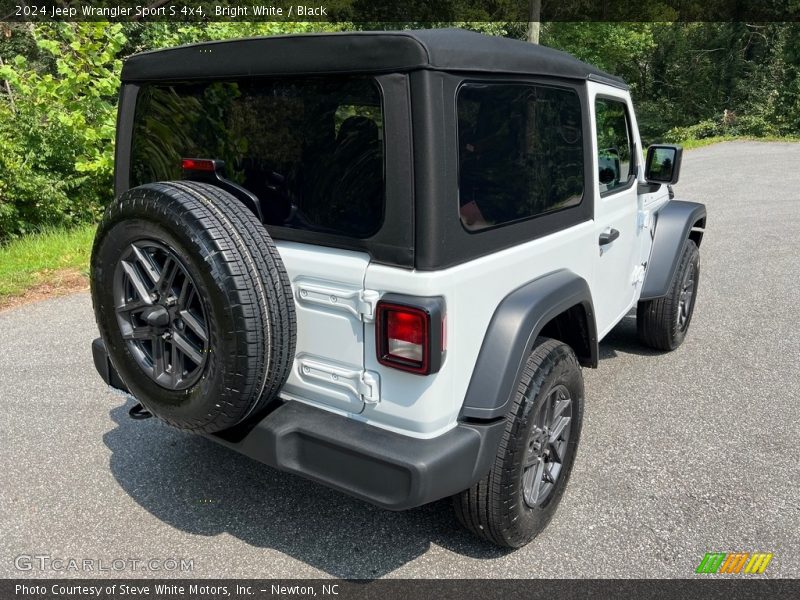 Bright White / Black 2024 Jeep Wrangler Sport S 4x4