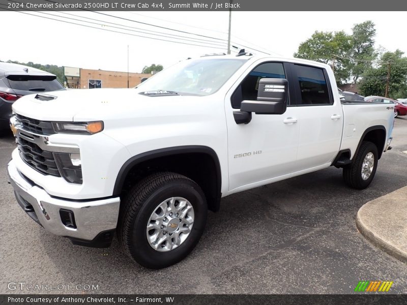 Summit White / Jet Black 2024 Chevrolet Silverado 2500HD LT Crew Cab 4x4