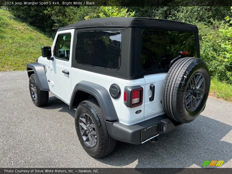 Bright White / Black 2024 Jeep Wrangler Sport S 4x4