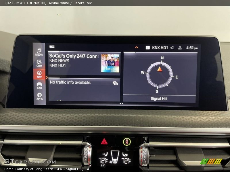 Alpine White / Tacora Red 2023 BMW X3 sDrive30i