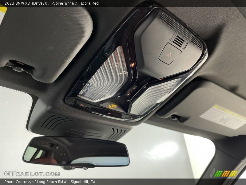 Alpine White / Tacora Red 2023 BMW X3 sDrive30i