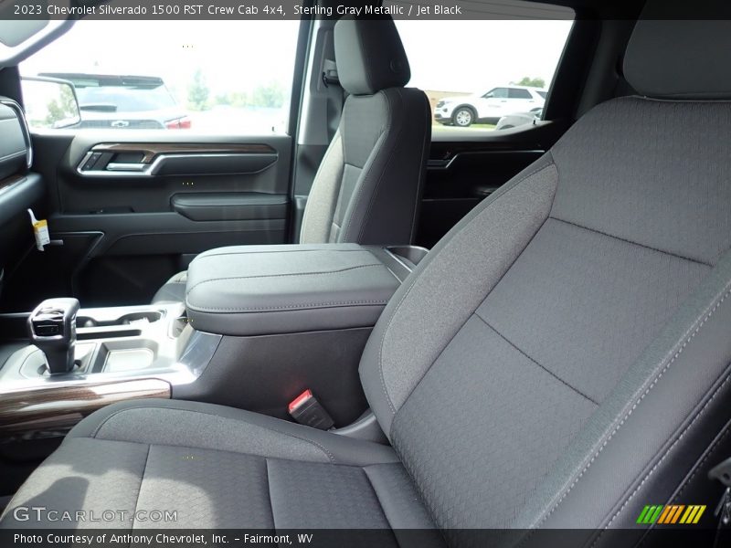 Sterling Gray Metallic / Jet Black 2023 Chevrolet Silverado 1500 RST Crew Cab 4x4