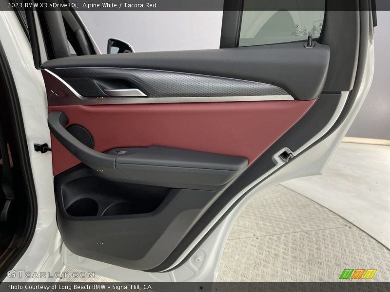Alpine White / Tacora Red 2023 BMW X3 sDrive30i