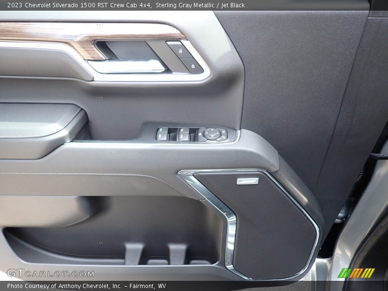 Sterling Gray Metallic / Jet Black 2023 Chevrolet Silverado 1500 RST Crew Cab 4x4