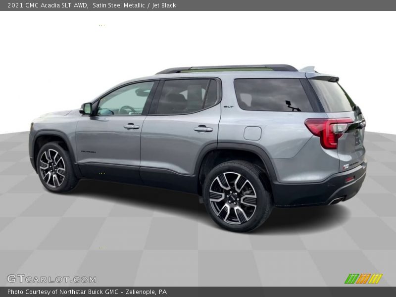 Satin Steel Metallic / Jet Black 2021 GMC Acadia SLT AWD