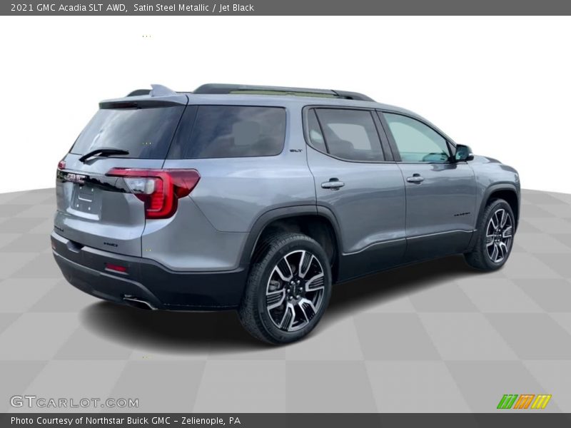 Satin Steel Metallic / Jet Black 2021 GMC Acadia SLT AWD