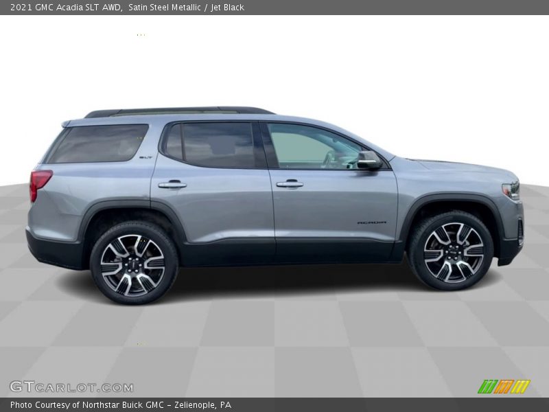 Satin Steel Metallic / Jet Black 2021 GMC Acadia SLT AWD