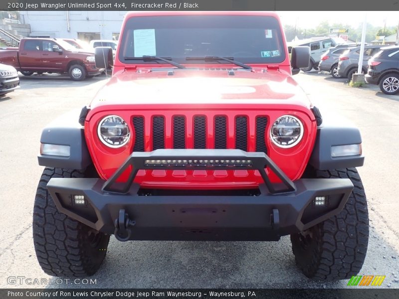 Firecracker Red / Black 2020 Jeep Wrangler Unlimited Sport 4x4