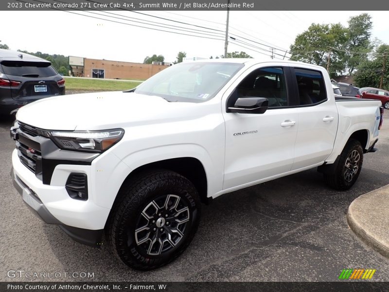 Summit White / Jet Black/Adrenaline Red 2023 Chevrolet Colorado Z71 Crew Cab 4x4