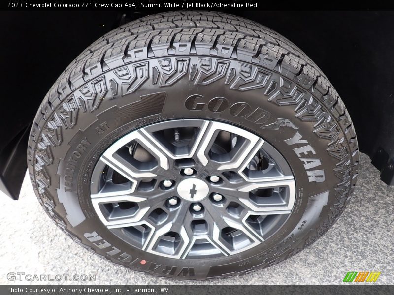 Summit White / Jet Black/Adrenaline Red 2023 Chevrolet Colorado Z71 Crew Cab 4x4
