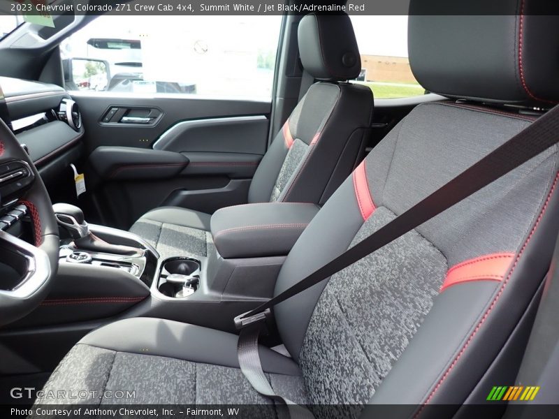 Summit White / Jet Black/Adrenaline Red 2023 Chevrolet Colorado Z71 Crew Cab 4x4