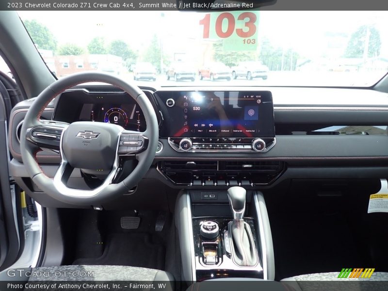 Summit White / Jet Black/Adrenaline Red 2023 Chevrolet Colorado Z71 Crew Cab 4x4