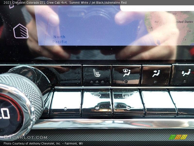 Summit White / Jet Black/Adrenaline Red 2023 Chevrolet Colorado Z71 Crew Cab 4x4