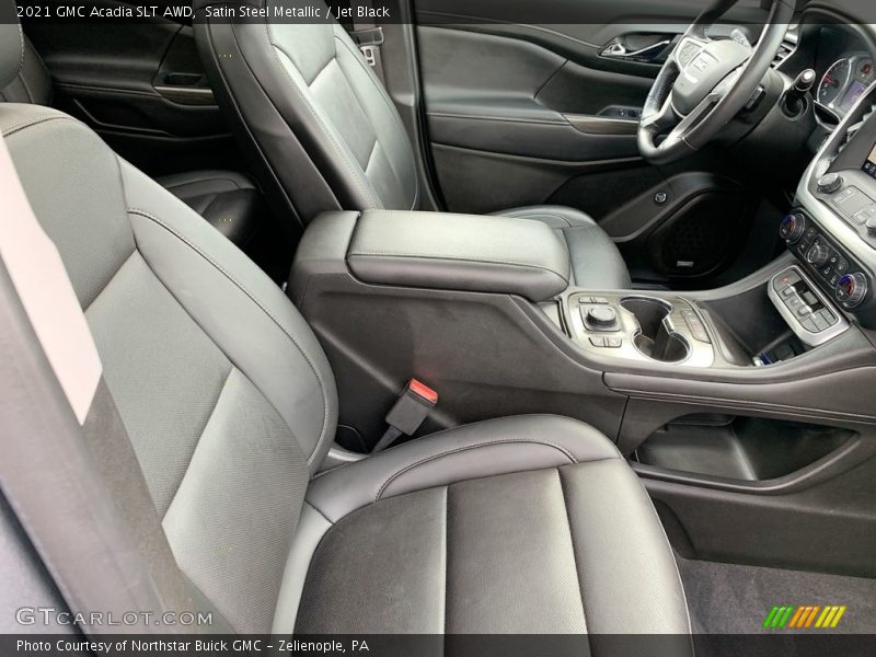 Satin Steel Metallic / Jet Black 2021 GMC Acadia SLT AWD