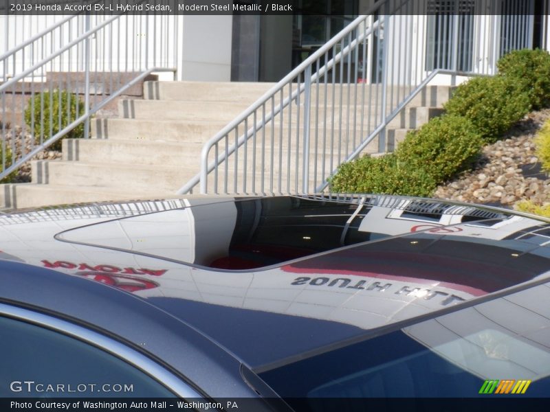 Modern Steel Metallic / Black 2019 Honda Accord EX-L Hybrid Sedan