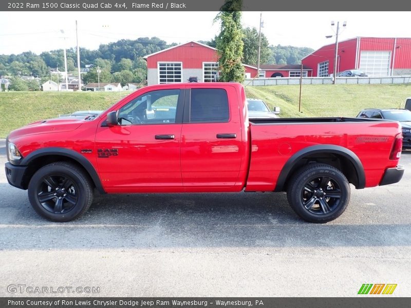 Flame Red / Black 2022 Ram 1500 Classic Quad Cab 4x4