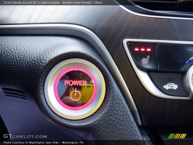 Modern Steel Metallic / Black 2019 Honda Accord EX-L Hybrid Sedan