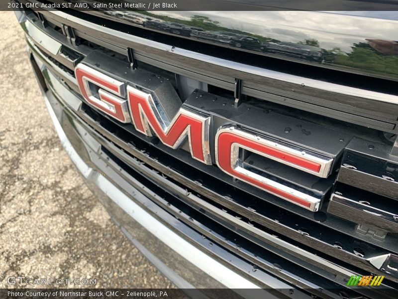 Satin Steel Metallic / Jet Black 2021 GMC Acadia SLT AWD