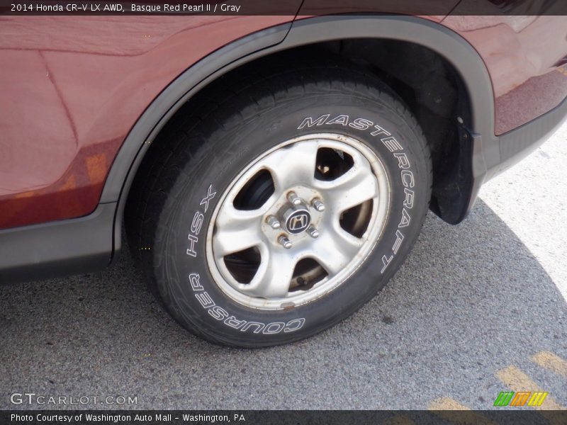 Basque Red Pearl II / Gray 2014 Honda CR-V LX AWD