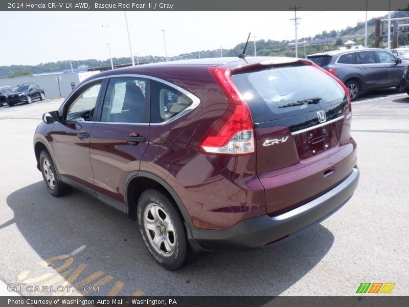 Basque Red Pearl II / Gray 2014 Honda CR-V LX AWD