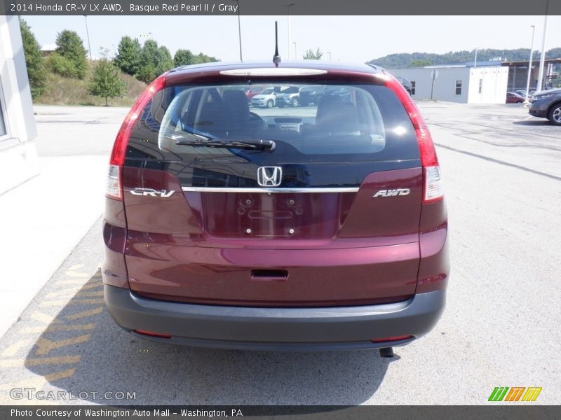 Basque Red Pearl II / Gray 2014 Honda CR-V LX AWD