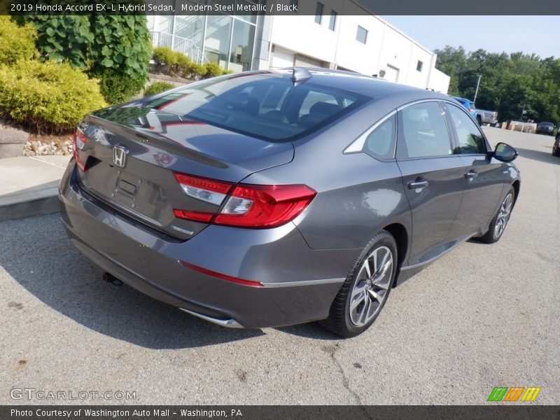 Modern Steel Metallic / Black 2019 Honda Accord EX-L Hybrid Sedan