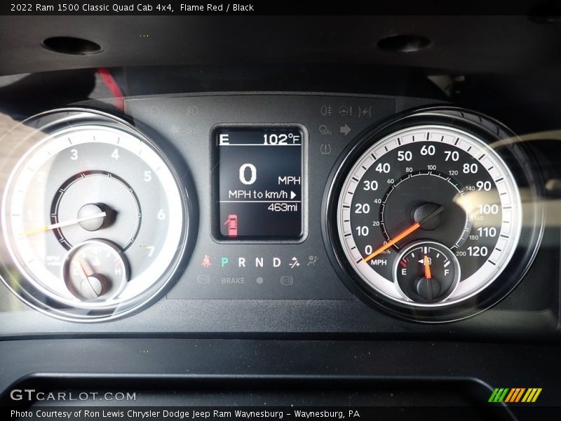 Flame Red / Black 2022 Ram 1500 Classic Quad Cab 4x4