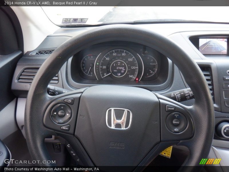 Basque Red Pearl II / Gray 2014 Honda CR-V LX AWD