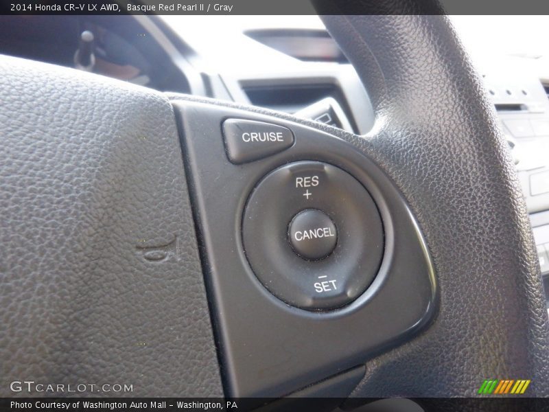 Basque Red Pearl II / Gray 2014 Honda CR-V LX AWD