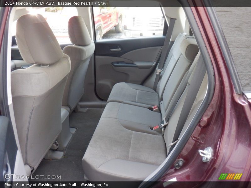 Basque Red Pearl II / Gray 2014 Honda CR-V LX AWD