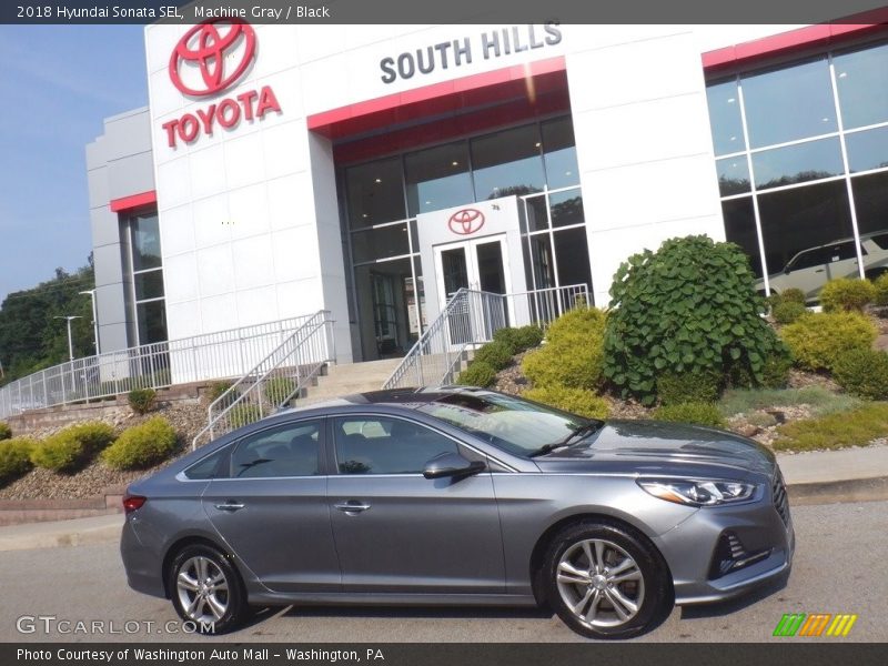 Machine Gray / Black 2018 Hyundai Sonata SEL