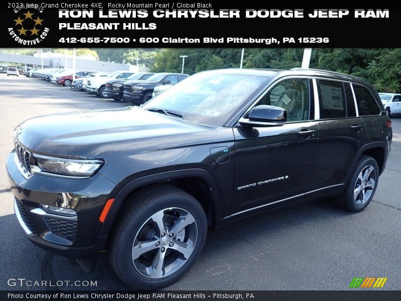 Rocky Mountain Pearl / Global Black 2023 Jeep Grand Cherokee 4XE