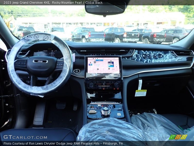 Rocky Mountain Pearl / Global Black 2023 Jeep Grand Cherokee 4XE