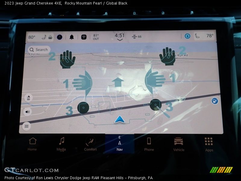 Rocky Mountain Pearl / Global Black 2023 Jeep Grand Cherokee 4XE