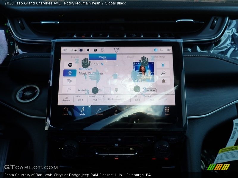Rocky Mountain Pearl / Global Black 2023 Jeep Grand Cherokee 4XE