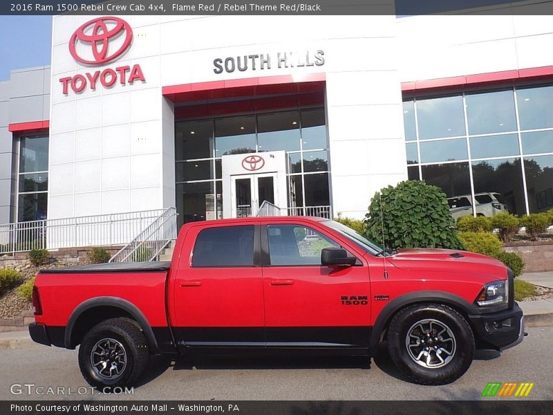 Flame Red / Rebel Theme Red/Black 2016 Ram 1500 Rebel Crew Cab 4x4