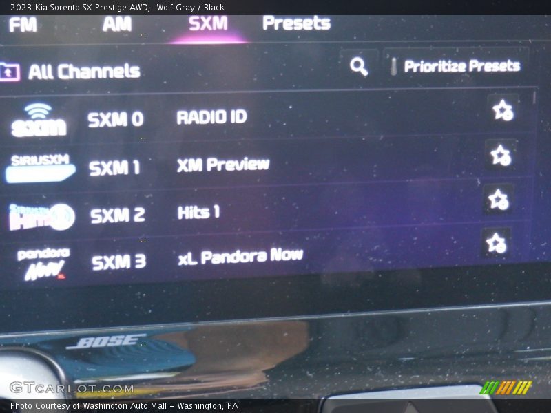 Wolf Gray / Black 2023 Kia Sorento SX Prestige AWD