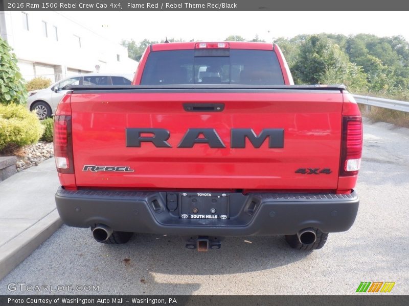 Flame Red / Rebel Theme Red/Black 2016 Ram 1500 Rebel Crew Cab 4x4