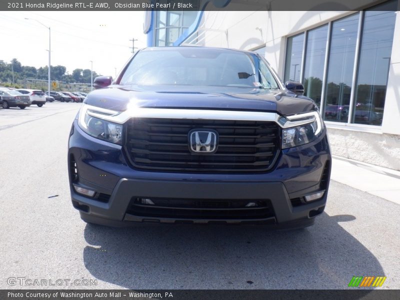 Obsidian Blue Pearl / Black 2021 Honda Ridgeline RTL-E AWD