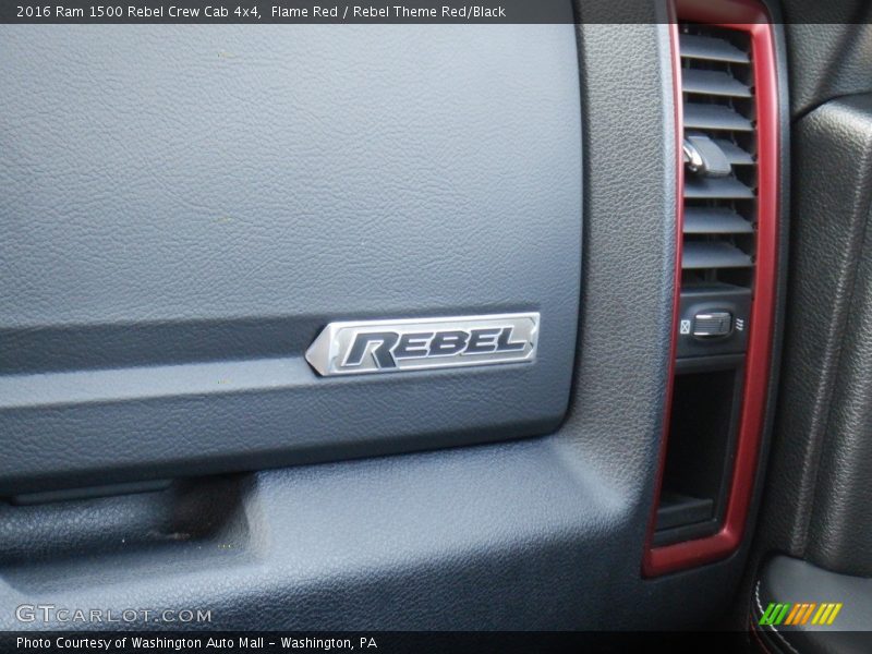Flame Red / Rebel Theme Red/Black 2016 Ram 1500 Rebel Crew Cab 4x4