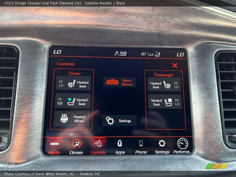 Controls of 2023 Charger Scat Pack Daytona 392