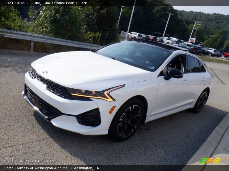 Glacier White Pearl / Black 2021 Kia K5 GT-Line