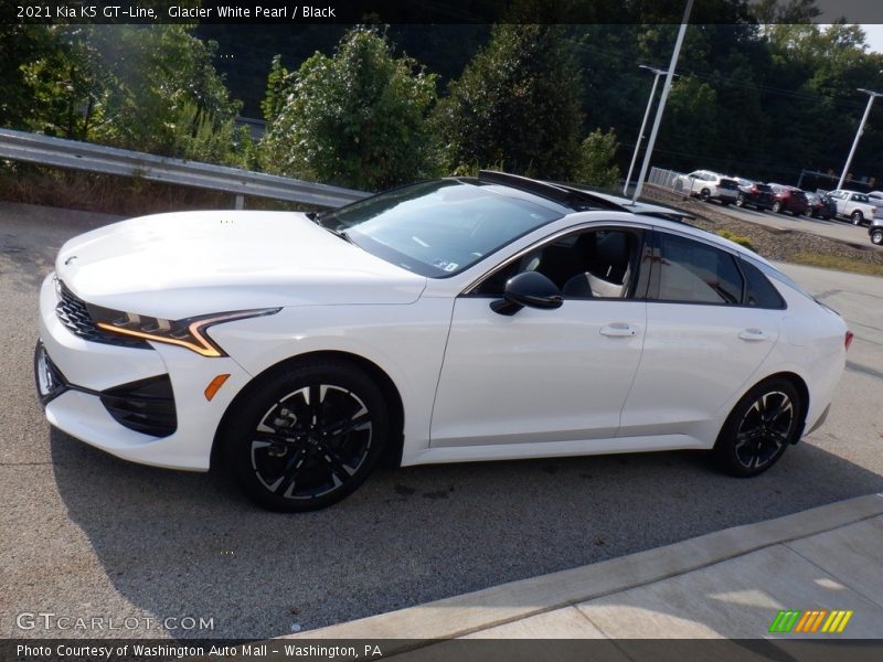 Glacier White Pearl / Black 2021 Kia K5 GT-Line